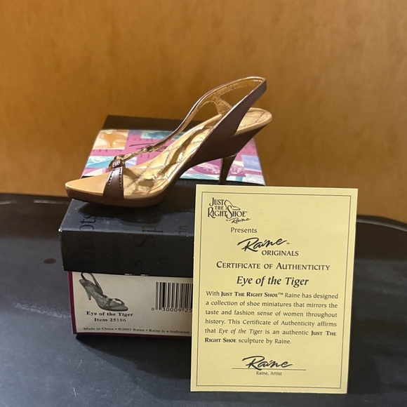 Just The Right Shoe Brown Tan Slingback Heels - Picture 2 of 4